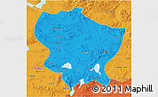 Political 3D Map of Amdo