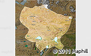 Satellite 3D Map of Amdo, darken
