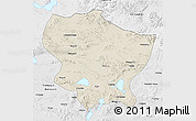 Shaded Relief 3D Map of Amdo, physical outside