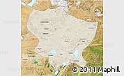 Shaded Relief 3D Map of Amdo, satellite outside