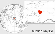 Blank Location Map of Amdo