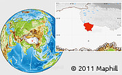 Physical Location Map of Amdo, highlighted parent region