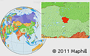 Political Location Map of Amdo