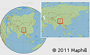 Savanna Style Location Map of Amdo, within the entire country