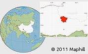 Savanna Style Location Map of Amdo, highlighted country