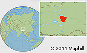 Savanna Style Location Map of Amdo