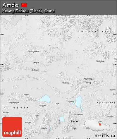 Physical Map of Amdo, desaturated