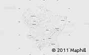 Physical Map of Amdo, single color outside
