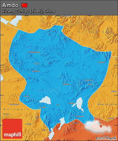 Political Map of Amdo