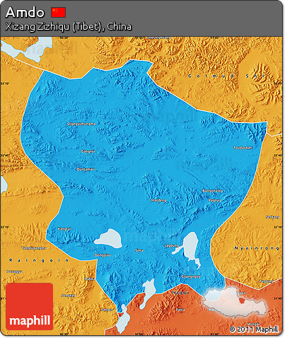 Political Map of Amdo