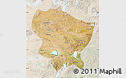 Satellite Map of Amdo, lighten