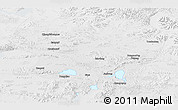 Physical Panoramic Map of Amdo, lighten, semi-desaturated