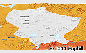 Physical Panoramic Map of Amdo, political outside