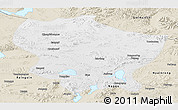 Physical Panoramic Map of Amdo, shaded relief outside
