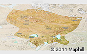 Satellite Panoramic Map of Amdo, lighten
