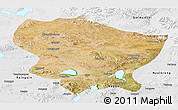 Satellite Panoramic Map of Amdo, physical outside