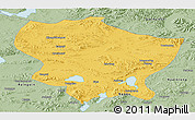Savanna Style Panoramic Map of Amdo