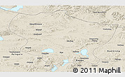 Shaded Relief Panoramic Map of Amdo
