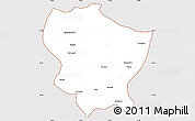 Classic Style Simple Map of Amdo, cropped outside