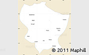 Classic Style Simple Map of Amdo, single color outside