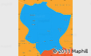 Political Simple Map of Amdo