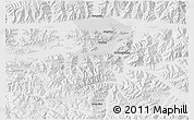 Physical 3D Map of Bainang, lighten