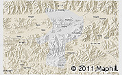 Physical 3D Map of Bainang, shaded relief outside
