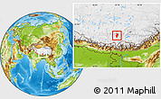 Physical Location Map of Bainang