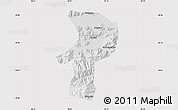 Physical Map of Bainang, cropped outside