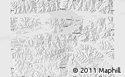 Physical Map of Bainang, lighten