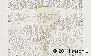 Shaded Relief Map of Bainang, lighten