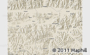 Shaded Relief Map of Bainang