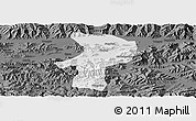 Physical Panoramic Map of Bainang, darken