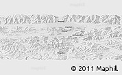 Physical Panoramic Map of Bainang, lighten, desaturated
