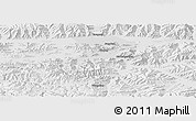 Physical Panoramic Map of Bainang, lighten, semi-desaturated