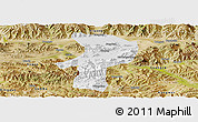 Physical Panoramic Map of Bainang, satellite outside