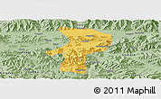 Savanna Style Panoramic Map of Bainang