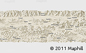Shaded Relief Panoramic Map of Bainang