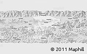 Silver Style Panoramic Map of Bainang