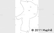 Blank Simple Map of Bainang, cropped outside