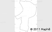 Blank Simple Map of Bainang, no labels
