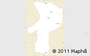Classic Style Simple Map of Bainang, single color outside