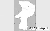 Gray Simple Map of Bainang