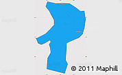 Political Simple Map of Bainang, cropped outside