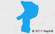 Political Simple Map of Bainang, single color outside, borders and labels