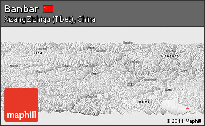 Physical Panoramic Map of Banbar