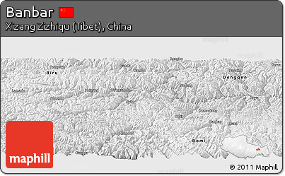 Physical Panoramic Map of Banbar