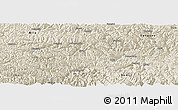 Shaded Relief Panoramic Map of Banbar