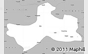 Gray Simple Map of Banbar
