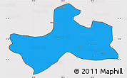 Political Simple Map of Banbar, cropped outside